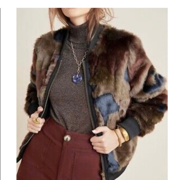 Chic faux fur jacket camo inspired - Picture 5 of 11